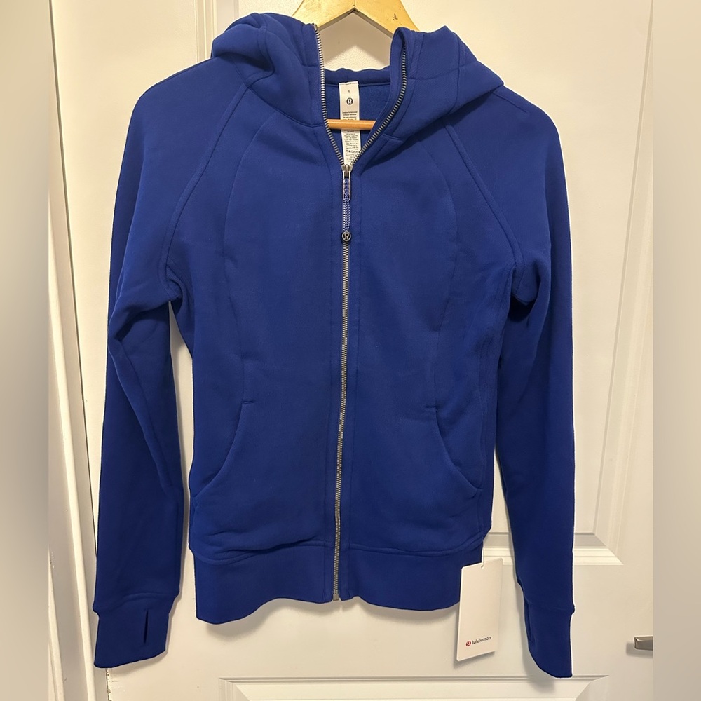 Lululemon Athletica Scuba Full-Zip Hoodie. Blue. Sold out online. NWT